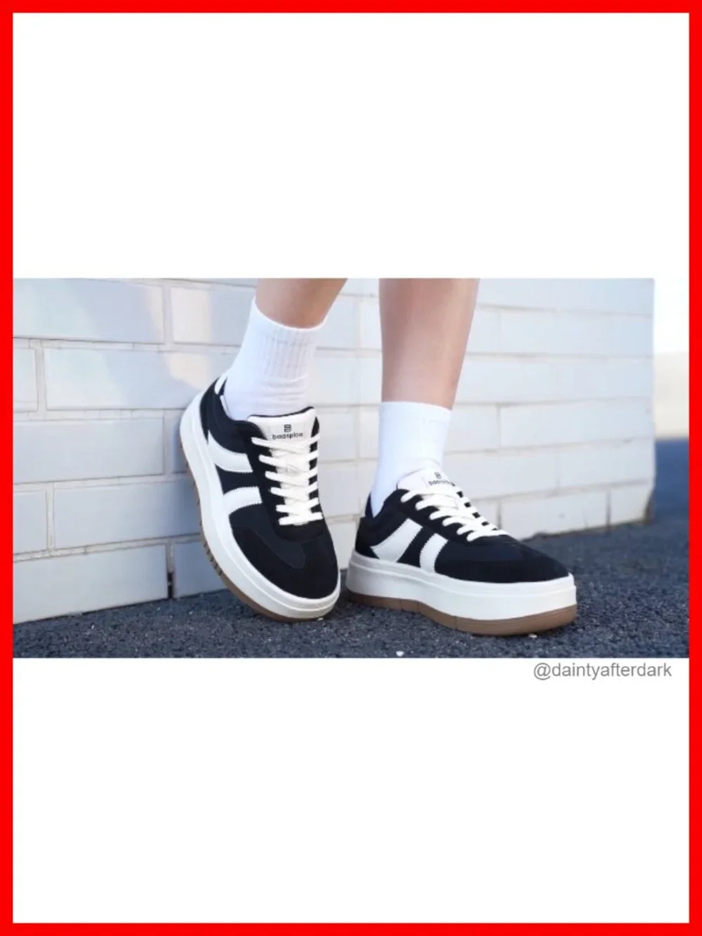 Women's Platform Fashion Sneakers Chunky Tennis Shoes Faux Leather Memory Foam